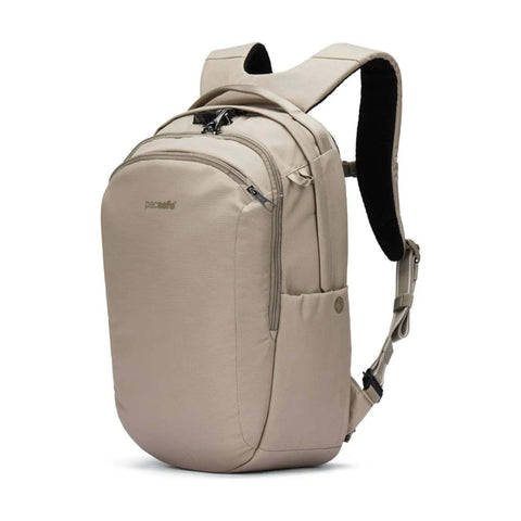 Pacsafe V Tour Anti-Theft RFID Blocking Secure 16" Laptop Backpack Beige