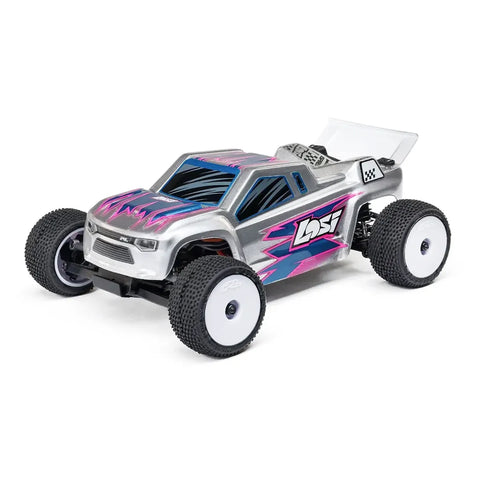 Losi Micro-T RC Stadium Truck Electric 2WD 1/28 Scale RTR - Silver