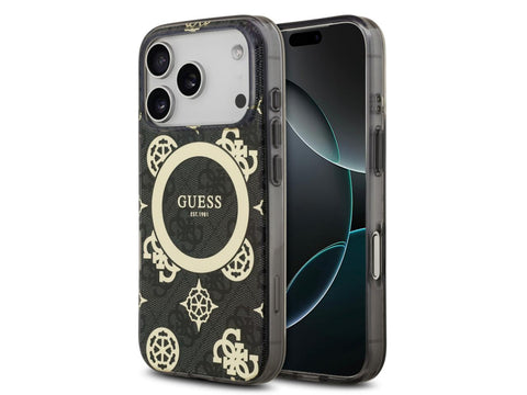 Guess Peony Edition for iPhone 17 Pro - Black/Gold