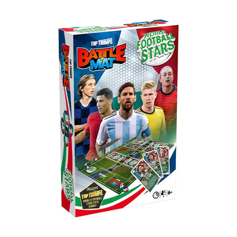 Winning Moves World Football Stars Top Trumps Battle Mat Card Game