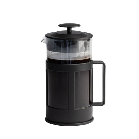 Euroline 1L Tea & Coffee Glass Plunger French Press (Black)