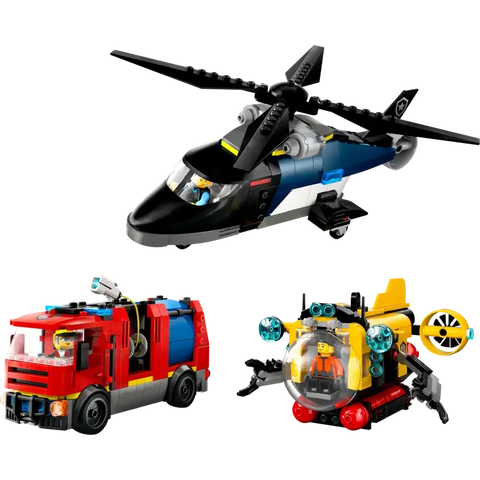 CITY - Helicopter, Fire Truck & Submarine Remix