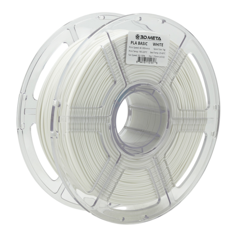 3D META PLA Basic 3D Printing Filament - White