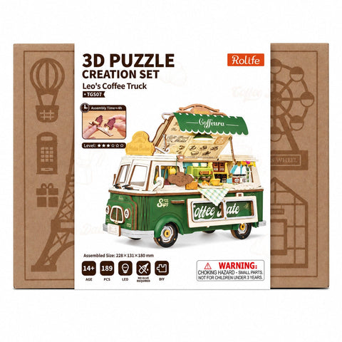 Robotime DIY Leo's Coffee Truck