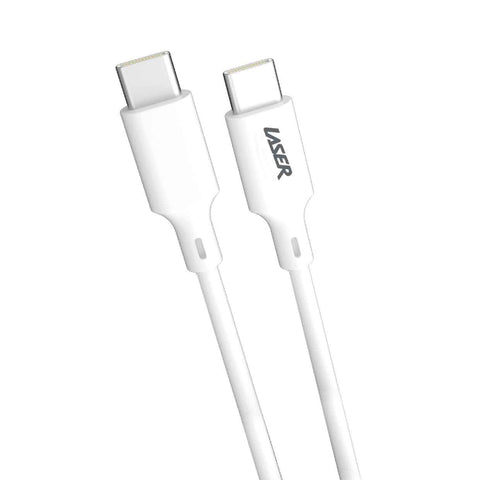 Laser 0.5m USB-C to USB-C Cable 60W Fast Charge (White)
