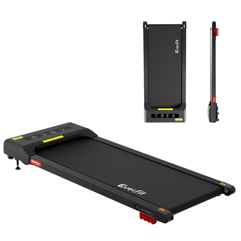 Everfit Treadmill Electric Walking Pad Incline Under Desk Home Gym 380mm (Black)
