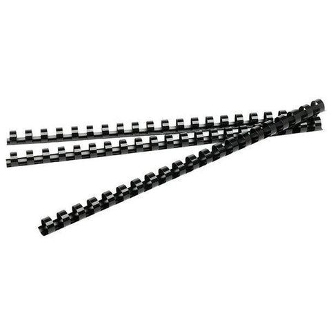 Rexel Box 50 Plastic Binding Comb Round 21 Loop A4 Black (50mm)