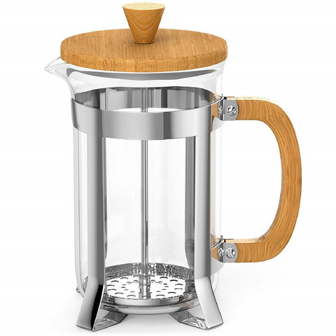 Coffee Culture Bamboo/Glass French Travel Tea/Coffee Press/Plunger (350ml)