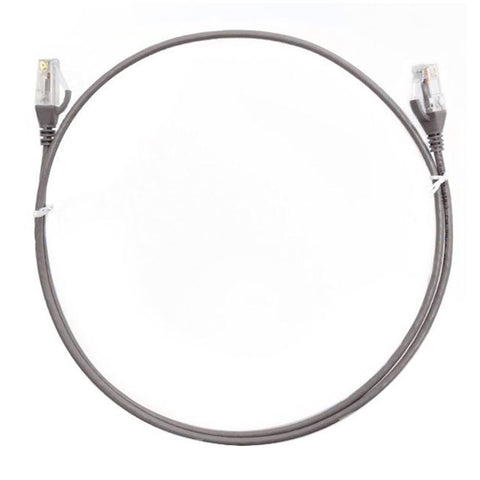 8ware CAT6 Premium RJ45 UTP Ultra Thin Slim Network Cable - 0.5m Grey (CAT6THINGE-050M)