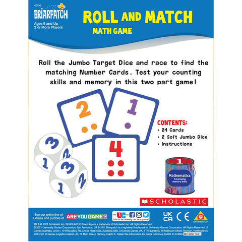 U Games Scholastic: Roll and Match Game Game