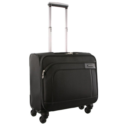 Pierre Cardin 4-Wheel Cabin Case Suitcase Travel Luggage 43cm Black