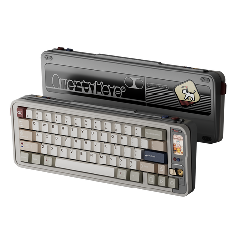 Qwertykeys QK65 Mk3 Prebuilt Wireless Mechanical Keyboard (Retro Console)