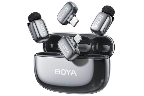 BOYA Mini 2 Wireless Microphone USB-C and Lightning (Space Grey)