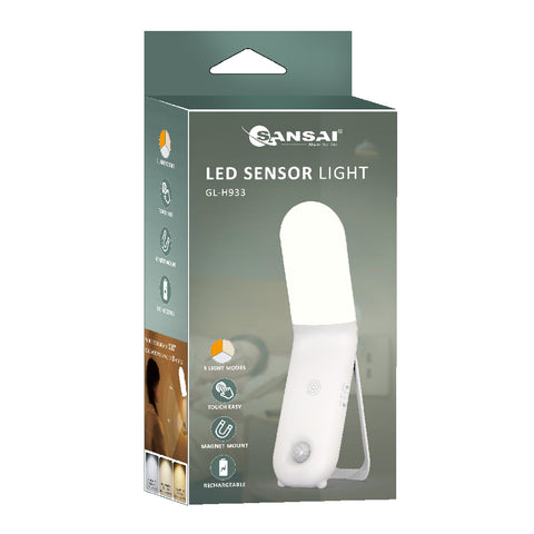 Sansai 17x4 cm LED Sensor Touch Light 3 Modes (White)