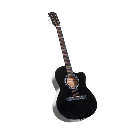 Karrera Acoustic Cutaway 40in Guitar (Black)