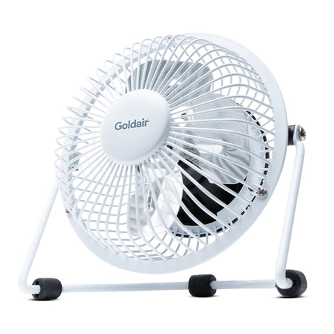 Goldair Select 15cm Portable 3W USB Table Fan Adjustable - White