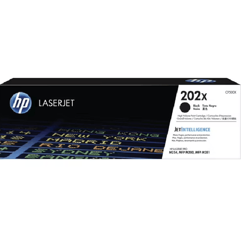 HP 202X Toner Ink Cartridge High Yield Black LaserJet Genuine Original CF500X