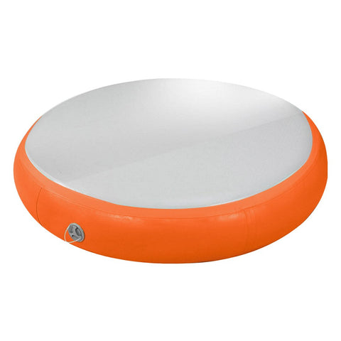 Powertrain 1m Air Track Spot Round Inflatable Tumbling Mat (Orange)
