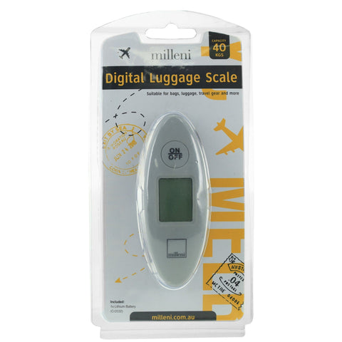 Milleni Digital Travel Portable Luggage Scale 40kg (Grey)