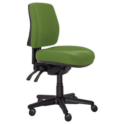 Buro Roma 3 Lever Mid Back With Seat Slide Without Arms Green