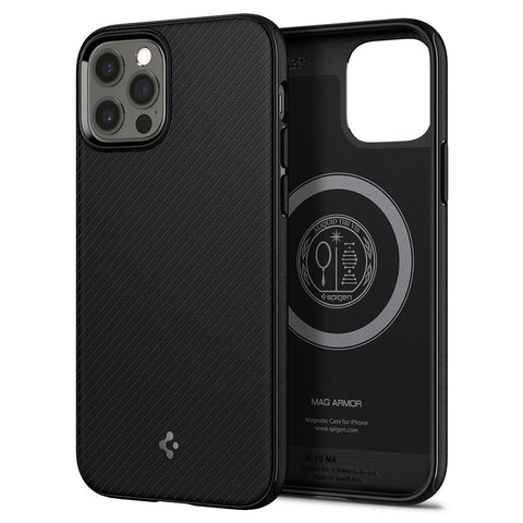 Spigen Apple iPhone 12 / 12 Pro Mag Armor Case - Black