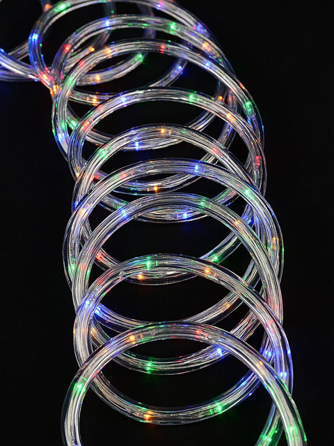 Christmas Warehouse - LITERP12 10m Outdoor Multi Colour LED Tube Rope Light | 8 Function Controller Red, Green, Orange & Blue