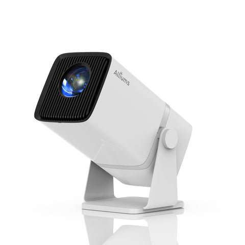ALLIUMS Mini Projector with 5G WiFi, 1080P Supported (White)