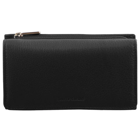 Pierre Cardin Women's Leather Tri-Fold Protected RFID Wallet 14cm Black