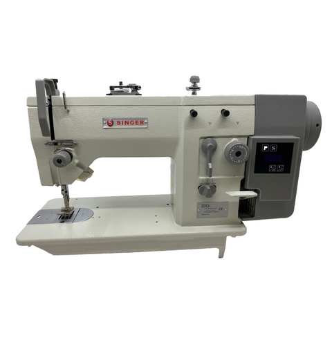 SINGER(R) 20G Direct Drive Energy Saving Straight and Zig Zag lockstitch Industrial Sewing Machine with Table