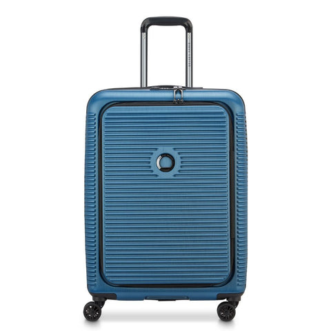 Delsey Freestyle Front Opening 66cm Medium Luggage - Blue