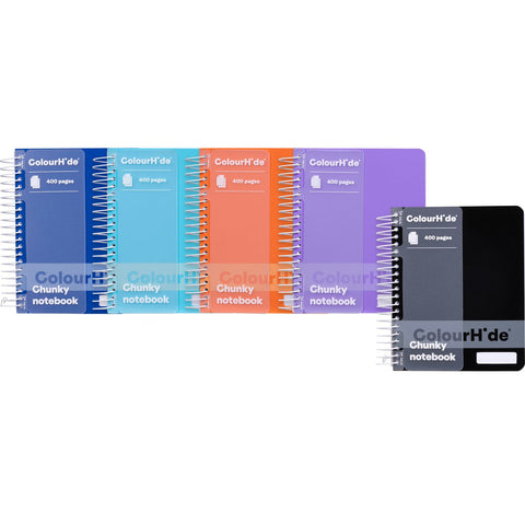 Colourhide Chunky Notebook 400 Page (Assorted) [5 Pack]