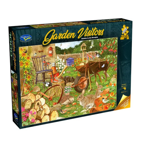 Holdson 1000pc Garden Visitors Rabbits Puzzle