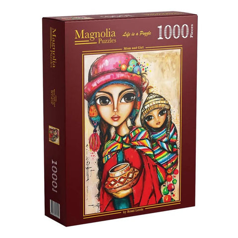 Magnolia 1000-Pieces Mom and Girl Romi Lerda Puzzle
