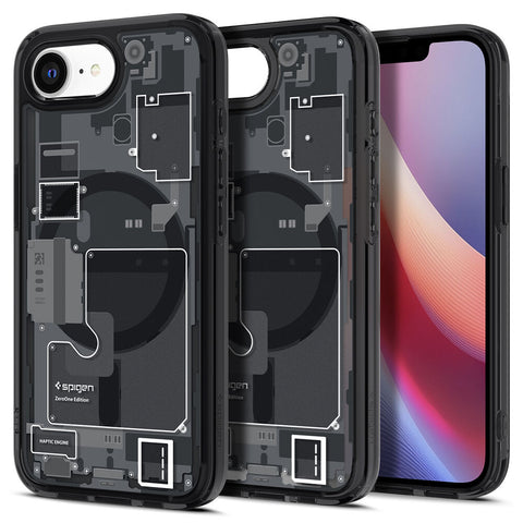 Spigen Apple iPhone 17e / 16e Ultra Hybrid (MagFit) Zero One Case (Zero One Black)