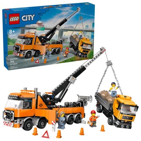 LEGO 60467 Heavy-Duty Recovery Tow Truck with Crane - City