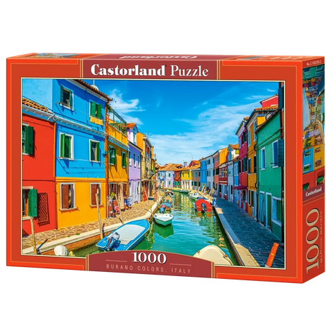 Castorland 1000-Pieces Burano Colors Italy Puzzle