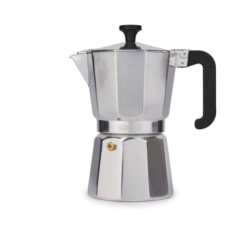 La Cafetiere Venice 6-Cup 290ml Espresso Maker Aluminum Coffee Pot (Silver)