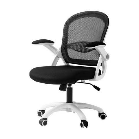 Artiss Mesh Office Chair Mid Back (Black)