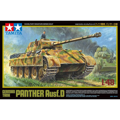 Tamiya 1/48 German Panther Ausf.D Tank Scaled Plastic Model Kit