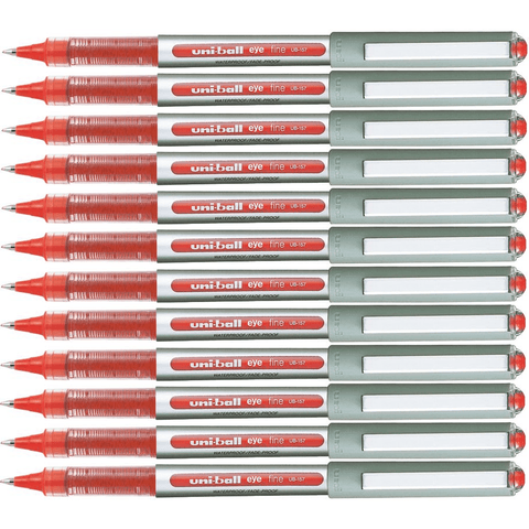 Uni-Ball UB-157 Eye Liquid Ink Pen Rollerball Fine 0.7mm (Red) [Box 12]