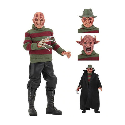 Neca Nightmare On Elm Street Freddy 8'' Clothed Action Figure Playset Toy