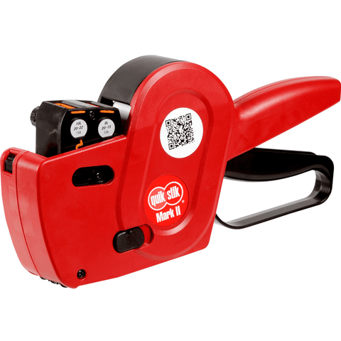 Quikstik Mark II Date Gun Double Line Red + 3 Label Rolls