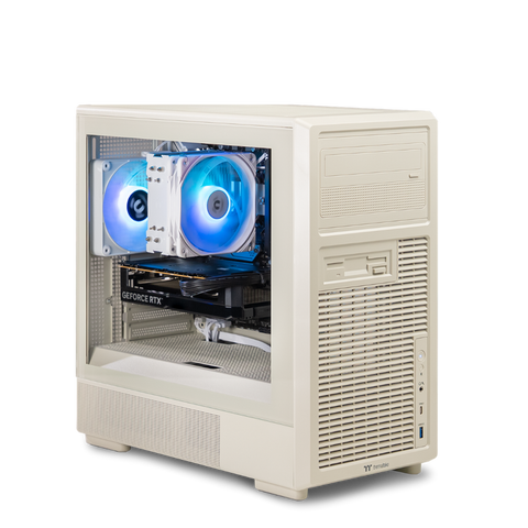 Thermaltake Retro Air Gaming Desktop PC (AMD 7500F/ RTX 5060 / 16GB RAM)