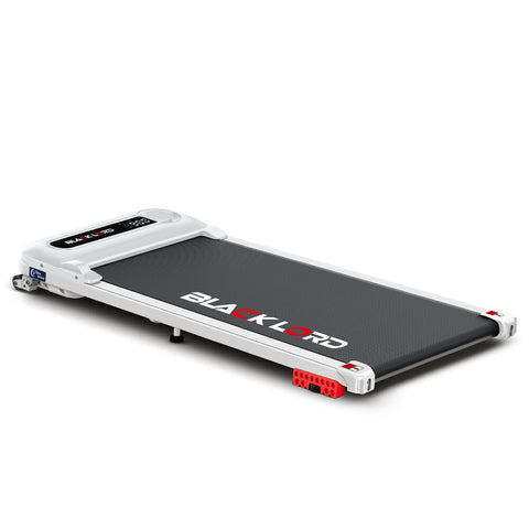 BLACK LORD Treadmill Electric Walking Pad Incline Shock Absorbers Home Gym (White)