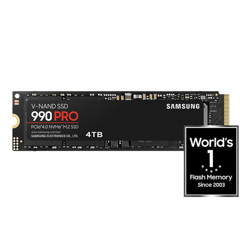 Samsung  MZ-V9P4T0BW 990 Pro 4TB PCIe 4.0 M.2 2280 NVMe SSD