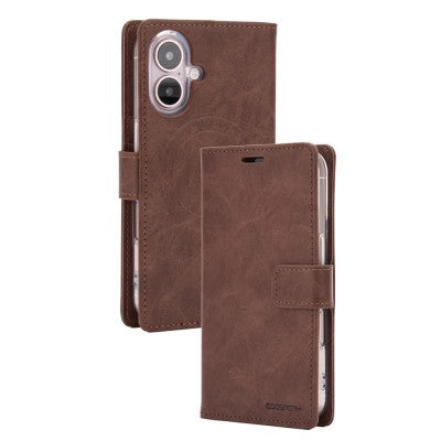 Goospery Bluemoon Diary for iPhone 16 Plus - Brown, With Magsafe