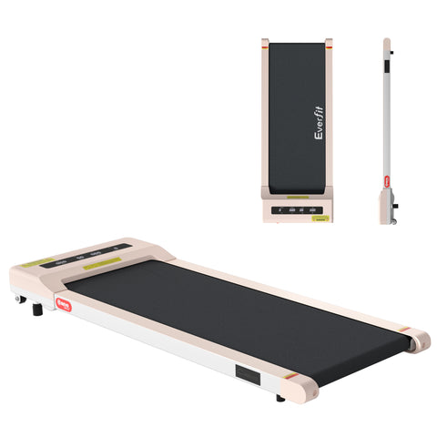 Everfit Treadmill Electric Walking Pad Under Desk Home Gym Fitness 360mm (Pink)