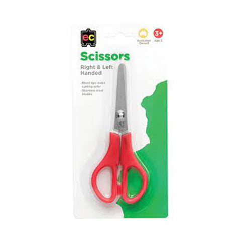 EC Left Hand Scissors with Handle 130mm - Red