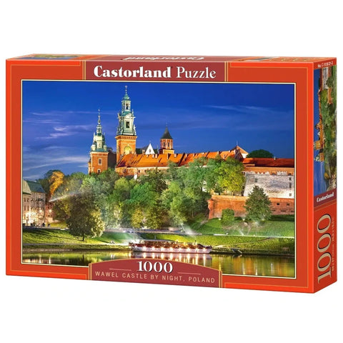 Castorland 1000-Pieces Wawel Castle By Night Poland Puzzle