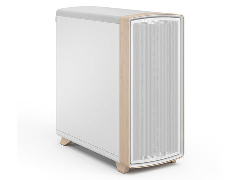 Fractal Design Summit Curved Wood ATX Case - Chalk White Solid